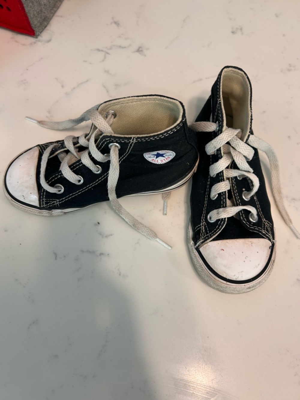 Converse Black & White Kids High-Top Canvas Sneakers